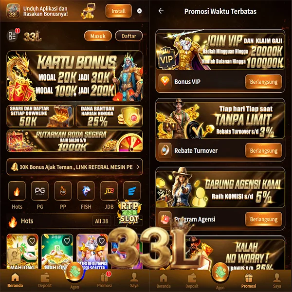 33L Bonus Member Baru 100%